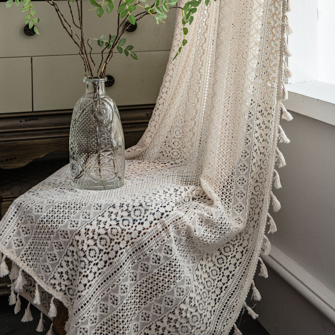 Farmhouse Crochet Curtain