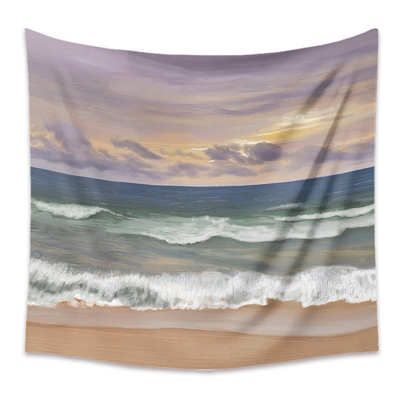 Sunset On The Beach Tapestry