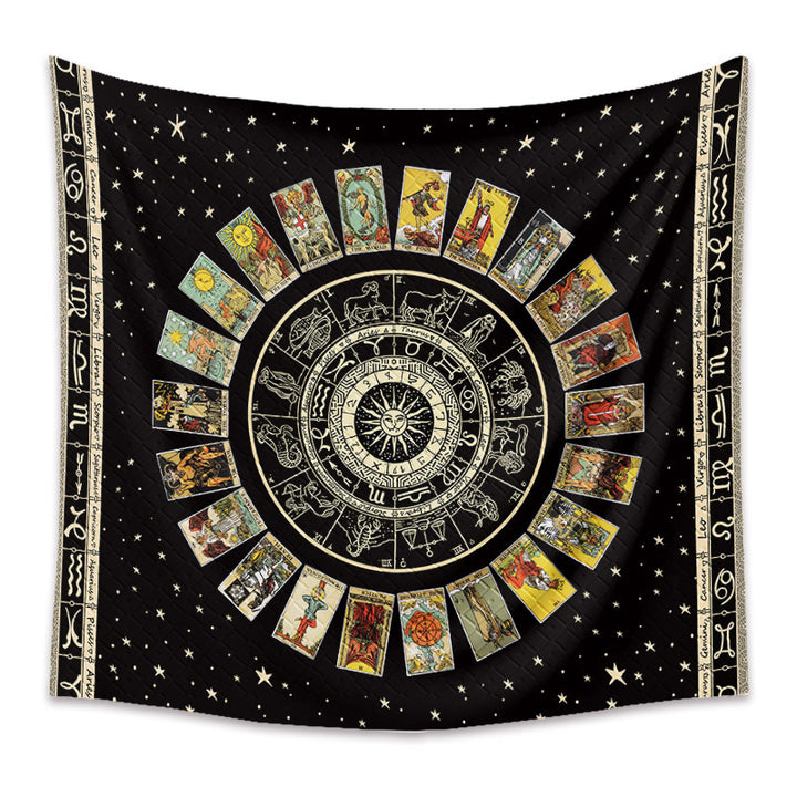 Tarot Card Mandala Tapestry