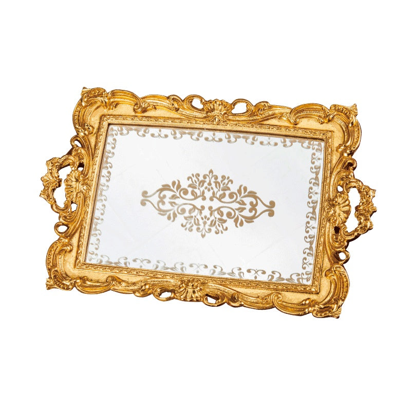 Gold Royal Mirror Tray