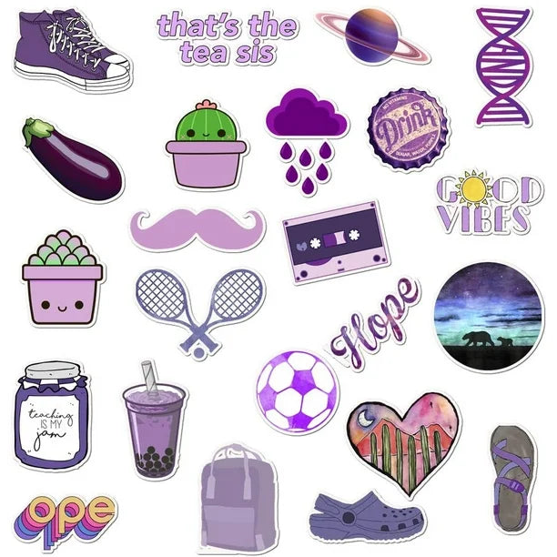 All Things Purple Stickers