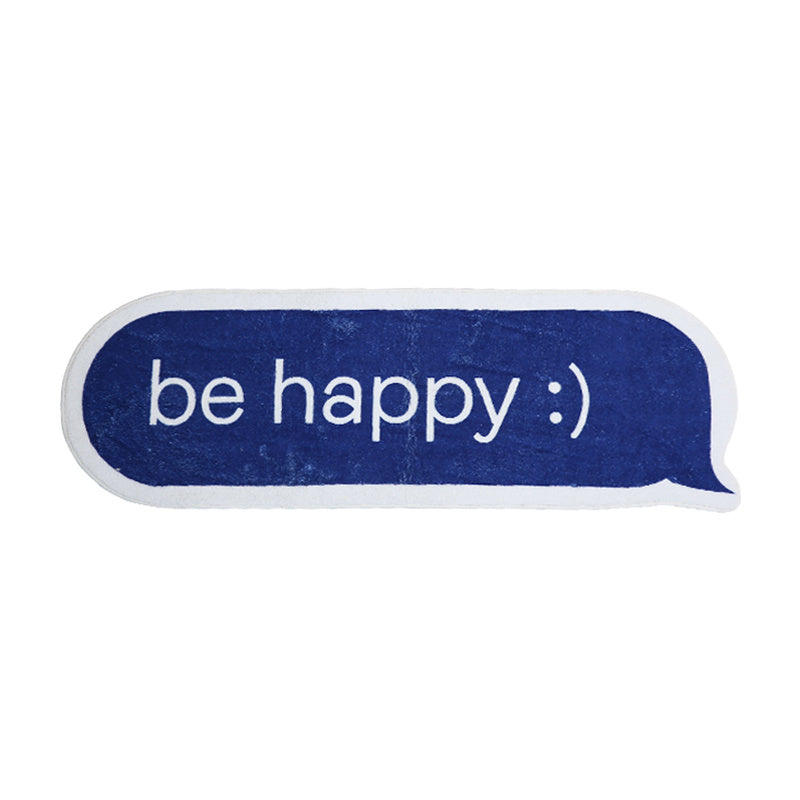 Be Happy iMessage Accent Rug