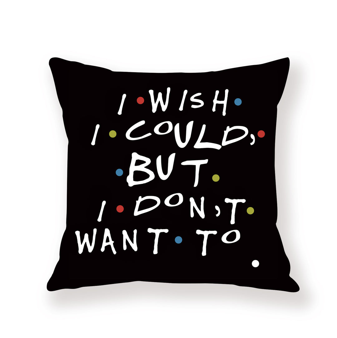 FRIENDS Quotes Throw Pillow Covers