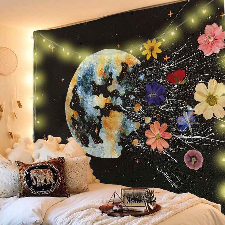 Floral Earth Tapestry