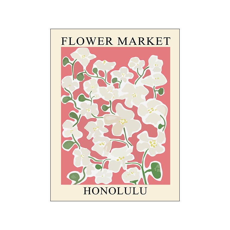 Simple Florals Flower Market Canvas Posters