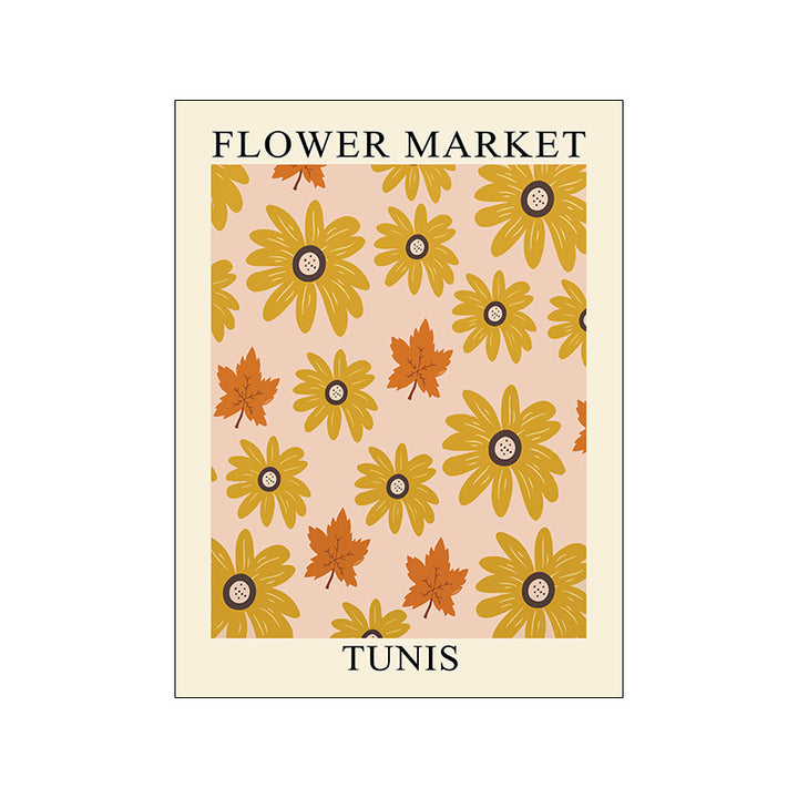 Simple Florals Flower Market Canvas Posters