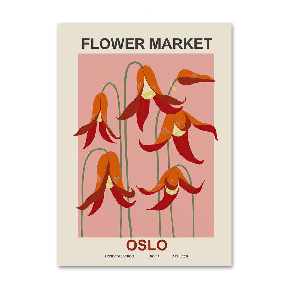 Flower Market Around The World Canvas Posters