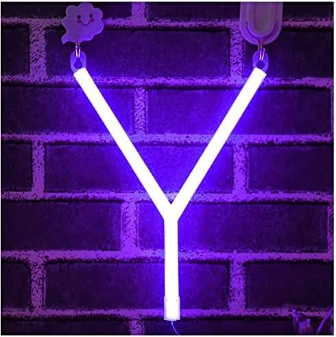 Purple Letter/Number Neon Light