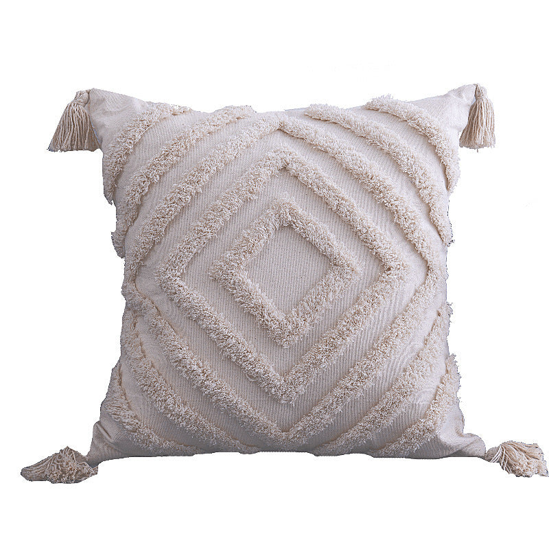 Tufted Farmhouse Throw Pillow Cover