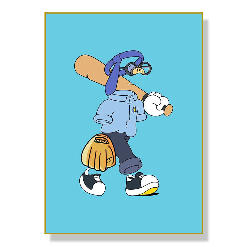 Cartoon Athletes Canvas Posters