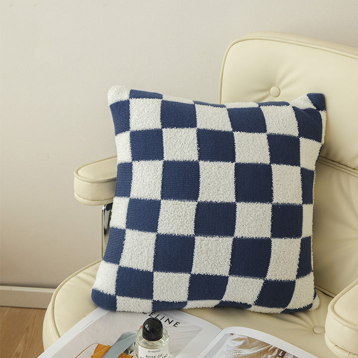 Checkerboard Throw Pillow Cover