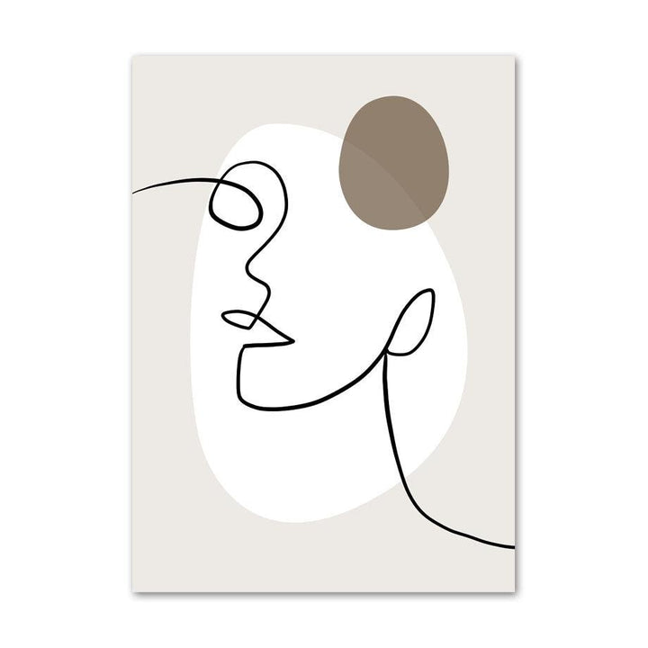 Fine Line Woman Canvas Posters