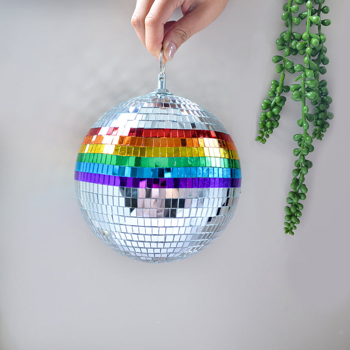 Rainbow Hanging Disco Ball