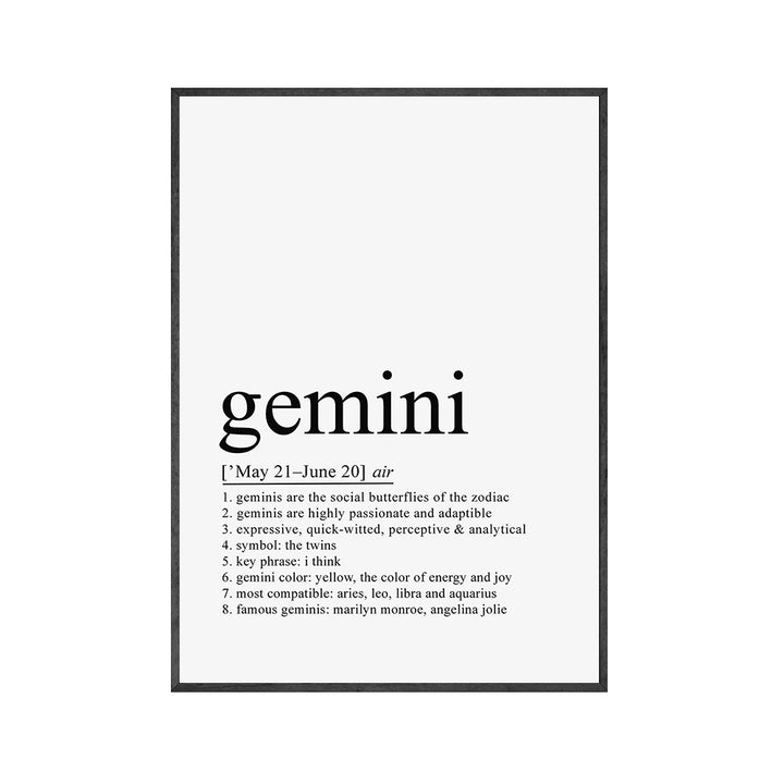 Zodiac Quotes Canvas Posters