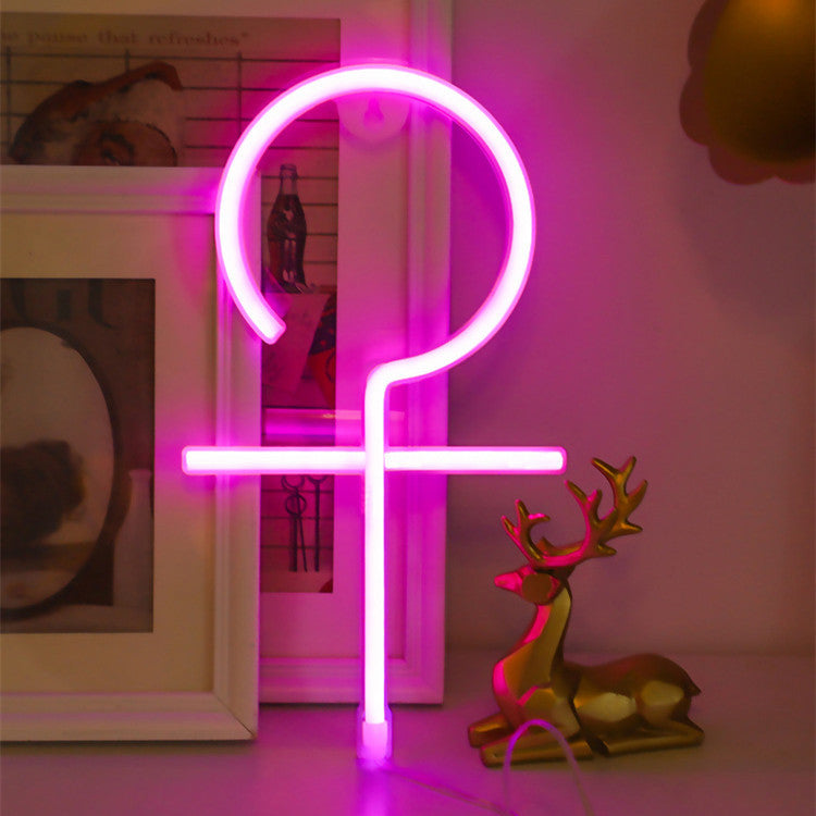 Venus/Mars Symbol Neon Light