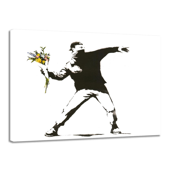 Flower Thrower Canvas Poster