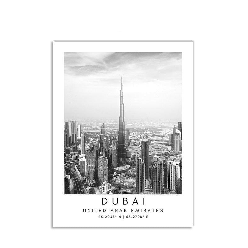 Black And White Cities Canvas Posters