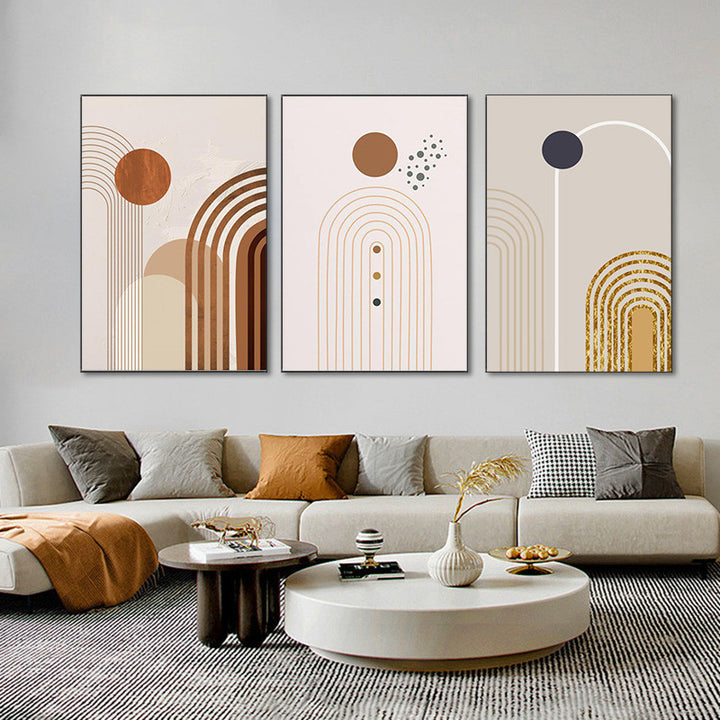 Abstract Curves Canvas Posters