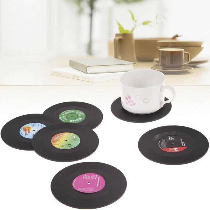 Retro Vinyl Coasters