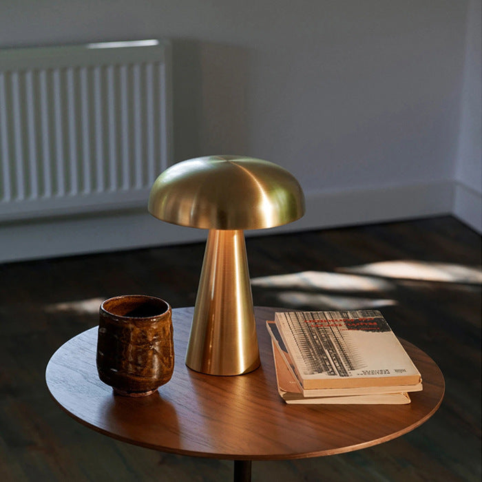 Metal Mushroom Touch Lamp