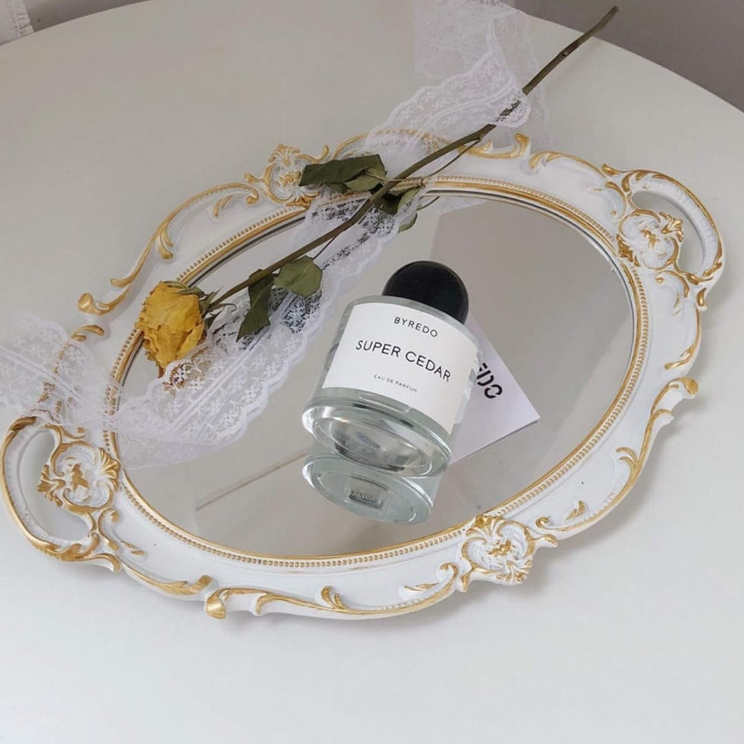 Round Royal Mirror Tray