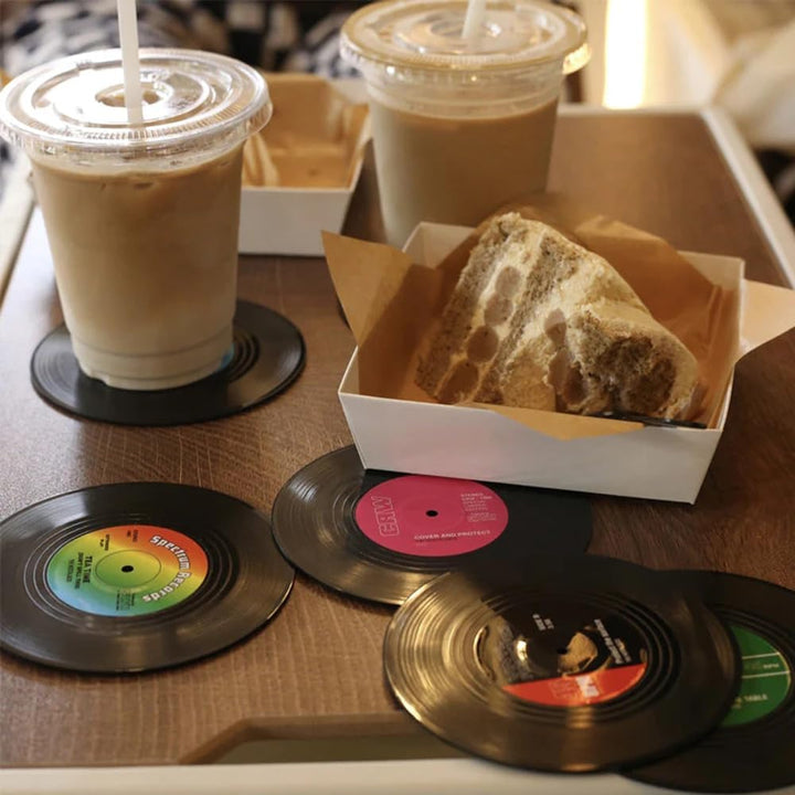 Retro Vinyl Coasters