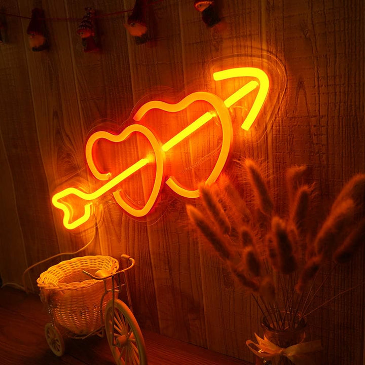 Cupid's Arrow Neon Light