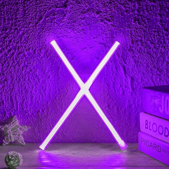 Purple Letter/Number Neon Light