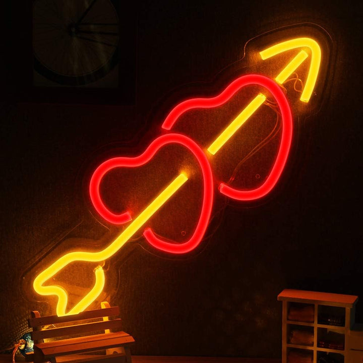 Cupid's Arrow Neon Light