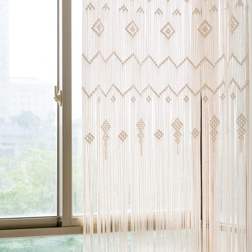 Boho Cascade Handmade Macrame Curtain