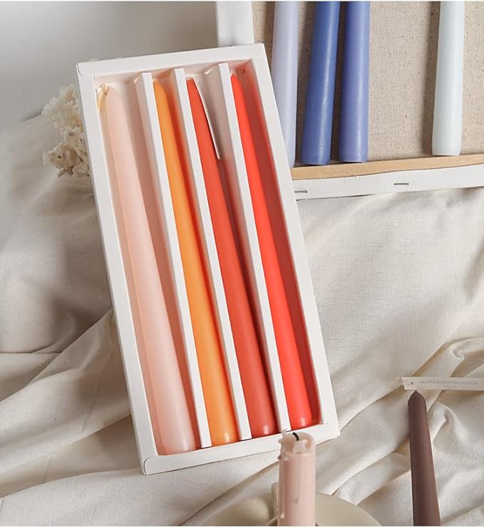 4-Pack Multicolored Long Candles