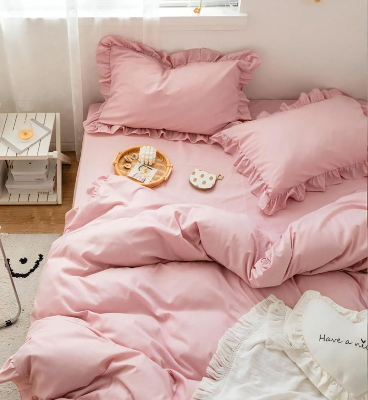 French Ruffles Bedding Set