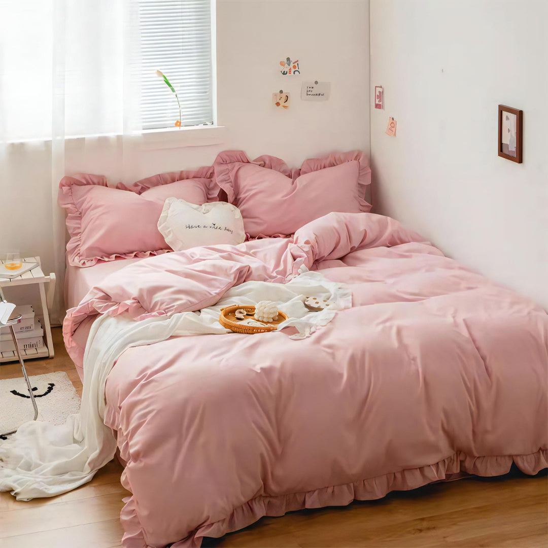 French Ruffles Bedding Set