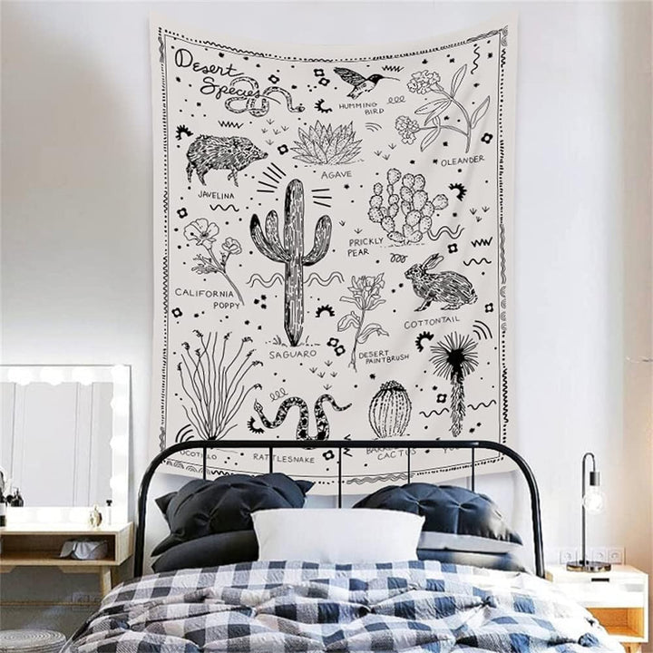 Hippie Saguaro Tapestry