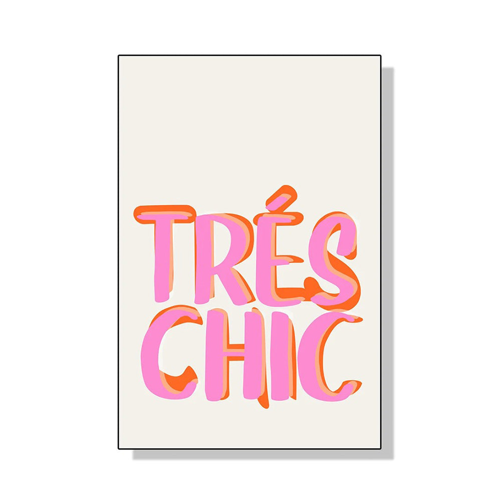 Pink Tres Chic Canvas Posters