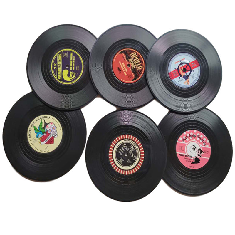 Retro Vinyl Coasters