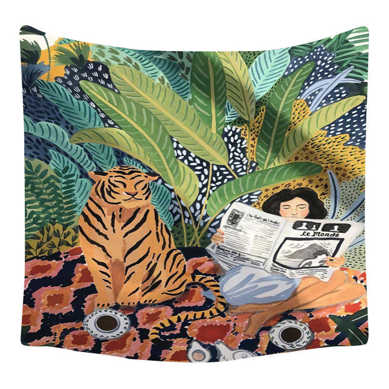 Tiger Lounge Tapestry