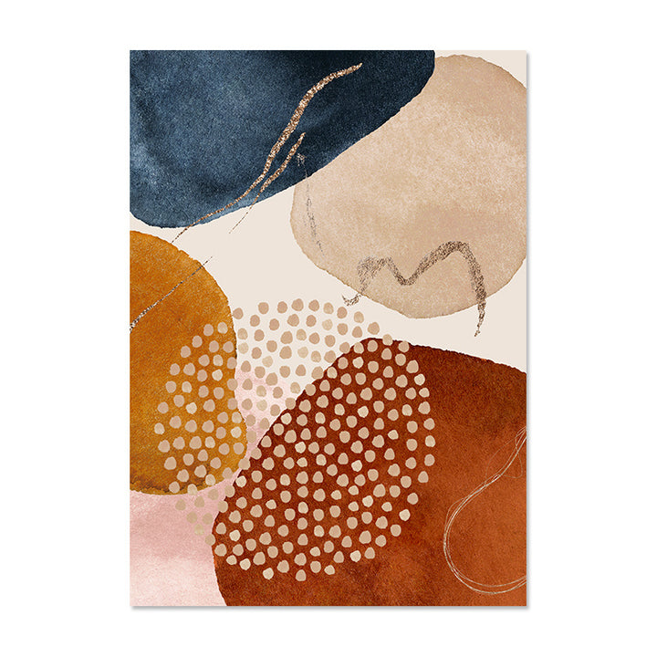 Abstract Watercolor Shapes Canvas Posters