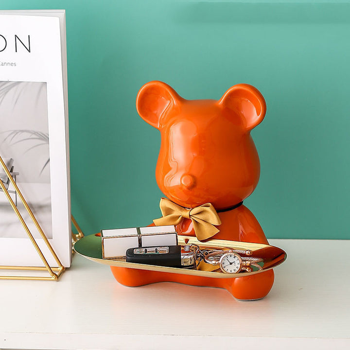 Metallic Teddy Bear Tray