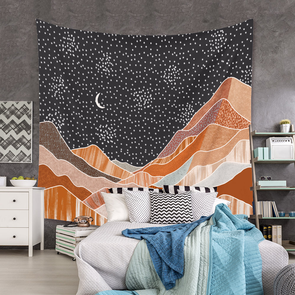 Midnight Mountains Tapestry