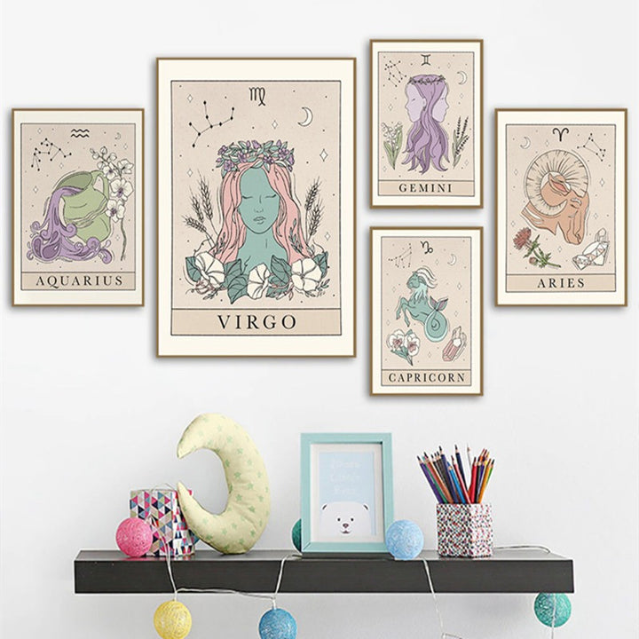 Horoscope Tarot Canvas Posters