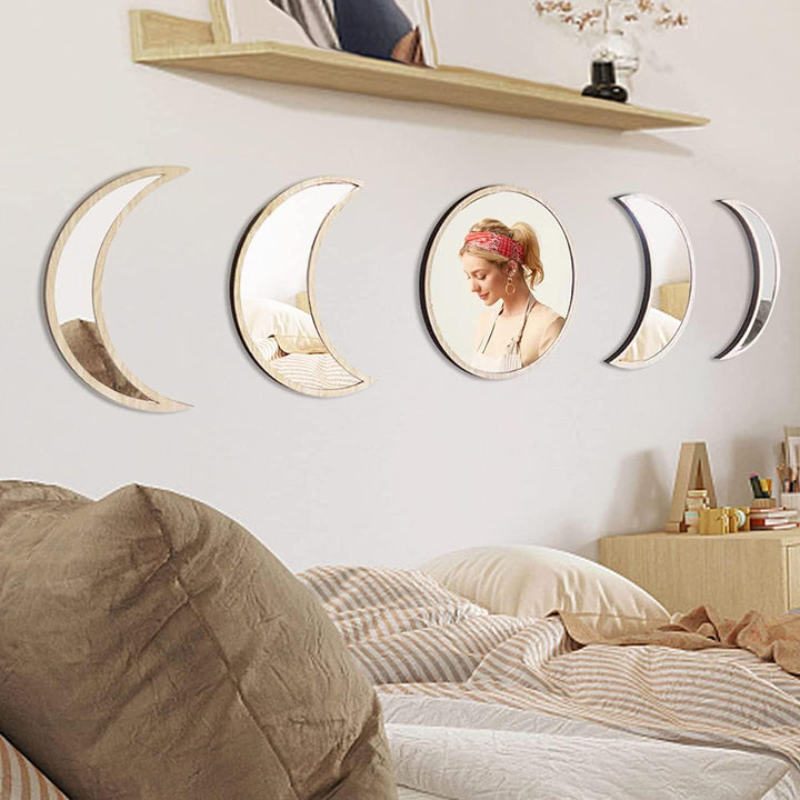 Moon Phases Mirror Set