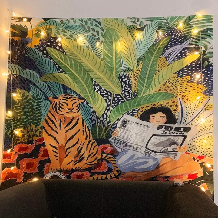 Tiger Lounge Tapestry