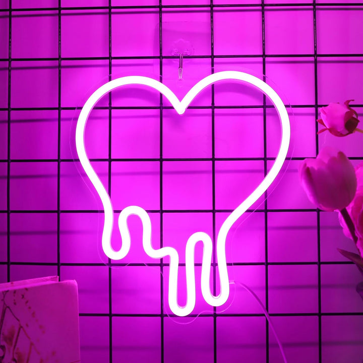 Melting Heart Neon Light