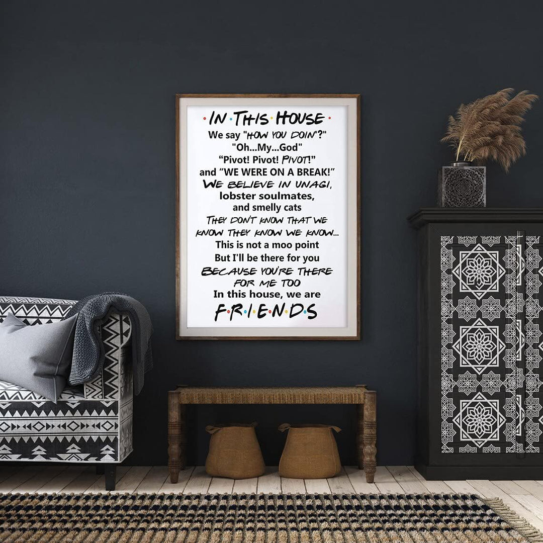 Friends Quotes Canvas Poster