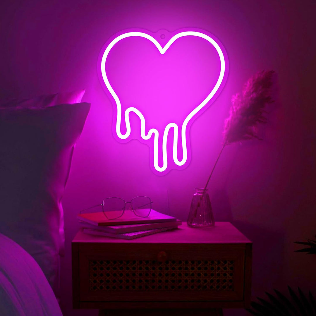 Melting Heart Neon Light