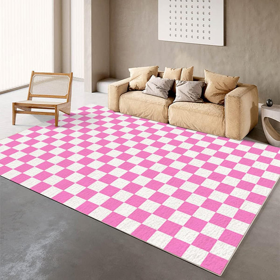 Checkerboard Area Rug (8 Color Options)