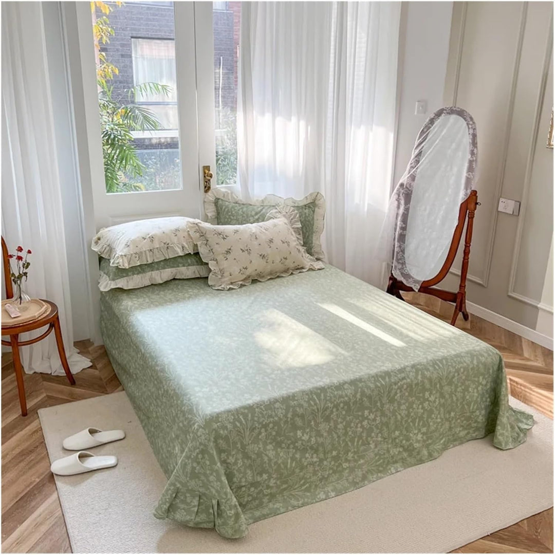 Green Garden Double-Layered Bedding Set