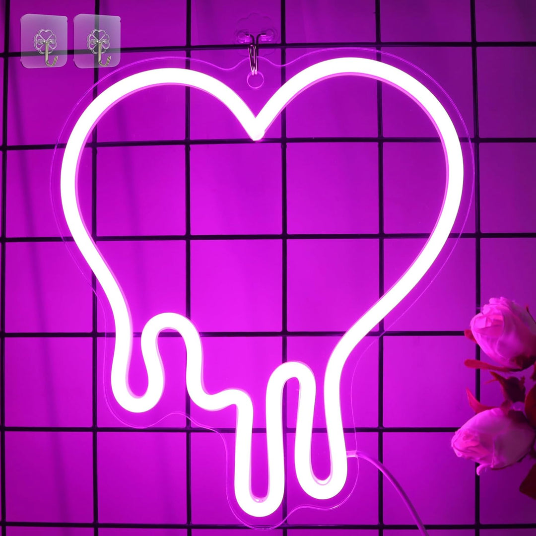 Melting Heart Neon Light