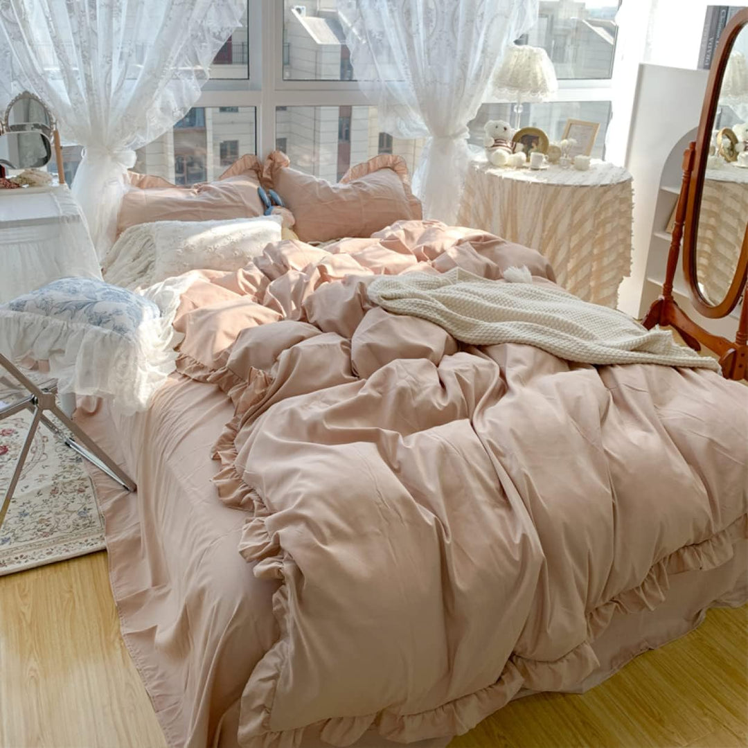 French Ruffles Bedding Set